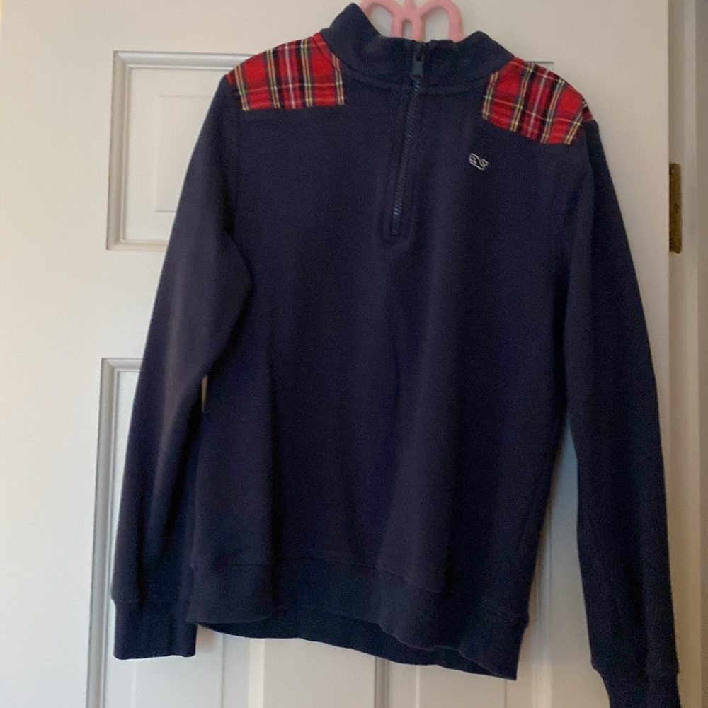 Girls’ Merry Plaid Shep shirt. Vineyard Vines.
